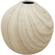 by inspire Ceramic vase Ligna 20 × 20 × 17 cm, wood decor - Vase