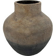 by inspire Ceramic vase Aura, 30 × 30 × 32 cm, patinated rusty black - Vase