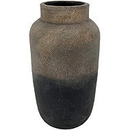 by inspire Ceramic vase Tesa, 21,5 × 21,5 × 41 cm, patinated rusty black - Vase