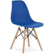 TEXTILOMANIE Modrá židle York Osaka - Jídelní židle
