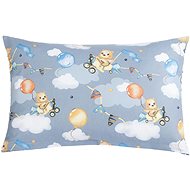 BELLATEX Viola 40 × 60 cm 45/009 teddy bear in a plane - Pillowcase