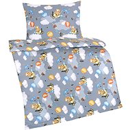 BELLATEX Children's bedding AGÁTA 90/009 teddy bear in a plane 90 × 135 cm, 45 × 60 cm - Bed Linen