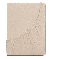 B. E. S. PETROVICE Terry bed sheet IDEAL, 90 × 200 cm, brown coffee - Bedsheet