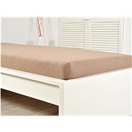 B. E. S. PETROVICE PERFECT terry sheet 180 × 200 cm, brown walnut - Bedsheet