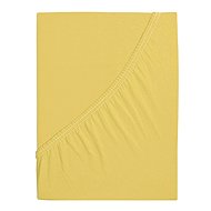 B. E. S. PETROVICE Jersey cotton sheet IDEAL 90 × 200 cm, yellow - Bedsheet
