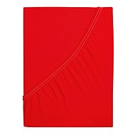 B. E. S. PETROVICE Jersey combed cotton sheet MAKO 90 × 200 cm, red - Bedsheet