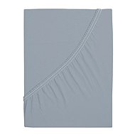B. E. S. PETROVICE Jersey combed cotton sheet MAKO 90 × 200 cm, grey - Bedsheet