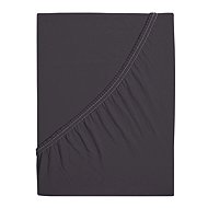 B. E. S. PETROVICE Jersey combed cotton sheet MAKO 90 × 200 cm, anthracite - Bedsheet