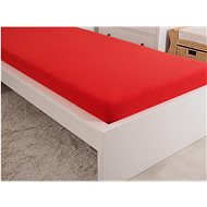 B. E. S. PETROVICE Jersey combed cotton sheet MAKO 180 × 200 cm, red - Bedsheet