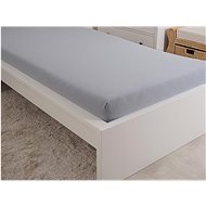 B. E. S. PETROVICE Jersey combed cotton sheet MAKO 180 × 200 cm, grey - Bedsheet