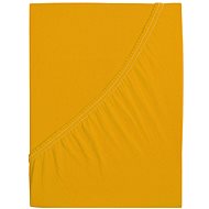 B. E. S. PETROVICE Jersey combed cotton sheet MAKO 200 × 200 cm, deep yellow - Bedsheet