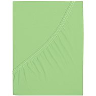B. E. S. PETROVICE Jersey combed cotton sheet MAKO 200 × 220 cm, light green - Bedsheet