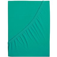 B. E. S. PETROVICE Jersey combed cotton sheet MAKO 160 × 200 cm, turquoise green - Bedsheet
