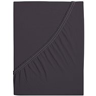 B. E. S. PETROVICE Jersey combed cotton sheet MAKO 160 × 200 cm, anthracite - Bedsheet
