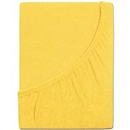 B.E.S. PETROVICE Plachta na posteľ Froté PERFECT 120 × 200 cm, žltá - Plachta na posteľ
