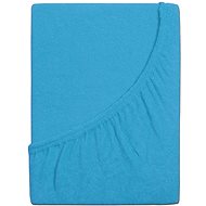 B.E.S. PETROVICE Prostěradlo Froté PERFECT 200 × 200 cm, tyrkysově modré - Bedsheet