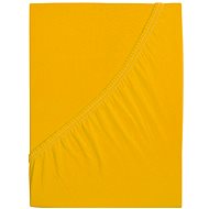 B. E. S. PETROVICE Jersey mat with elastane LYCRA 90 × 200 cm, deep yellow - Bedsheet