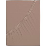 B. E. S. PETROVICE Jersey mattress with elastane LYCRA 180 × 200 cm, brown walnut - Bedsheet
