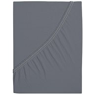 B. E. S. PETROVICE Jersey mat with elastane LYCRA 200 × 200 cm, dark grey - Bedsheet