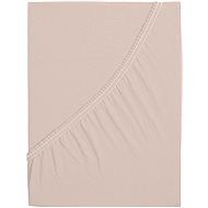 B. E. S. PETROVICE Jersey mattress with elastane LYCRA 200 × 200 cm, brown coffee - Bedsheet
