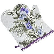 BELLATEX Gita Grilling Gloves 20 × 36 cm pansies 2 pcs - Oven Mitt