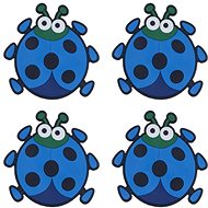 BELLATEX ladybug blue - Coaster