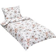 Bellatex cotton 140 × 200, 70 × 90 salmon flower - Bed Linen