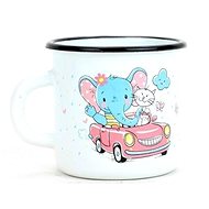 BELIS Enamel mug Elephant 350 ml, diameter 8 cm - Mug