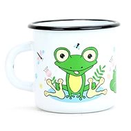 BELIS Enamel mug Frog 350 ml, diameter 8 cm - Mug