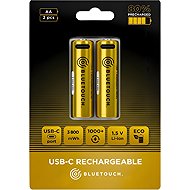 BlueTouch USB-C rechargeable battery, type AA, 4100 mWh, 2 pcs - Rechargeable Battery