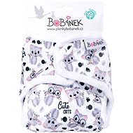 Bobánek Top panties extra soft snaps - Cute cats - Nappies