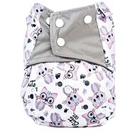 Bobánek Extra absorbent extra soft AIO diaper snaps Cute cats - Cloth Nappies