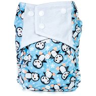 Bobánek Extra absorbent extra soft AIO diaper snaps Penguins - Cloth Nappies