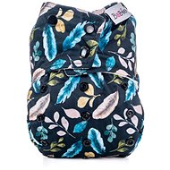Bobánek Pocket AIO Diaper Premium Snaps Night Feathers - Cloth Nappies