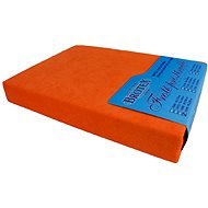 Brotex Froté prestieradlo 140 × 200 cm, oranžové - Plachta na posteľ