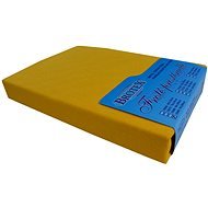 Brotex Froté prestieradlo 120 × 200 cm, sýto žlté - Plachta na posteľ