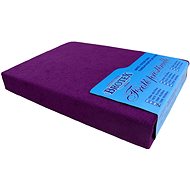 Brotex Terry sheet 80 × 200 cm, dark purple - Bedsheet