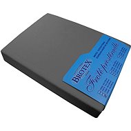 Brotex Terry sheet 70 × 140 cm, dark grey, children's - Cot sheet