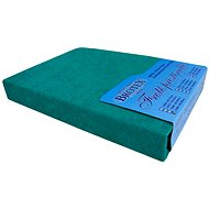 Brotex Terry sheet 60 × 120 cm, dark green, children's - Cot sheet
