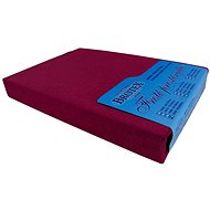 Brotex Terry sheet 140 × 200 cm, burgundy - Bedsheet