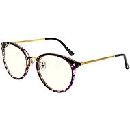 GLASSA Blue Light Blocking Glasses PCG 010, dioptre +2,50 burgundy gold - Computer Glasses