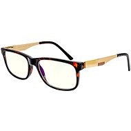 GLASSA, Blue Light Blocking Glasses PCG 02, +3,50 dio, brown gold - Computer Glasses