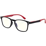 GLASSA Blue Light Blocking Glasses PCG 029, +2,50 dio, black and red - Computer Glasses