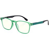 GLASSA Blue Light Blocking Glasses PCG 029, +3,00 dio, black and green - Computer Glasses