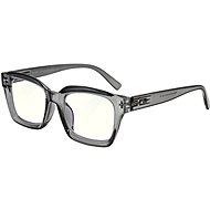 GLASSA Blue Light Blocking Glasses PCG 014, +0,50 dio, grey transparent - Computer Glasses