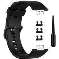 BStrap Silicone for Huawei Watch Fit, black - Watch Strap