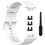 BStrap Silicone pro Huawei Watch Fit, white - Watch Strap