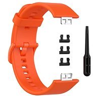 BStrap Silicone pro Huawei Watch Fit, orange - Watch Strap