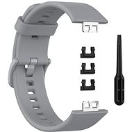 BStrap Silicone for Huawei Watch Fit, gray - Watch Strap