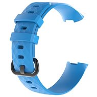 BStrap Silicone Diamond for Fitbit Charge 3/4 blue, size L - Watch Strap